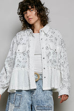 Load image into Gallery viewer, POL Floral Print and Textured Knit Top in Off White
