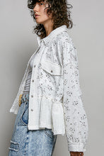Load image into Gallery viewer, POL Floral Print and Textured Knit Top in Off White
