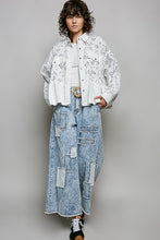 Load image into Gallery viewer, POL Floral Print and Textured Knit Top in Off White

