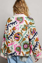 Load image into Gallery viewer, POL Embroidered Kimono Top in Natural Multi ON ORDER
