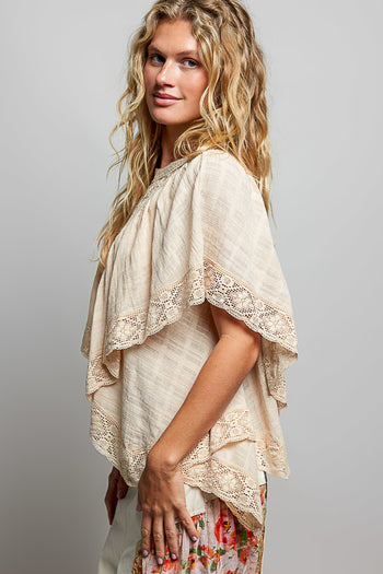 POL Lightweight Two Way Top in Almond ON ORDER