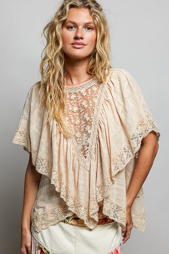 POL Lightweight Two Way Top in Almond ON ORDER
