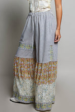 Load image into Gallery viewer, POL Denim and Mixed Panel Wide Leg Pants in Stripe Multi
