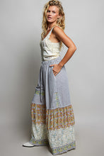 Load image into Gallery viewer, POL Denim and Mixed Panel Wide Leg Pants in Stripe Multi
