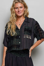 Load image into Gallery viewer, POL OVERSIZED Cropped Top in Black
