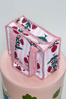 POL Mini Quilted Cotton Tote Bag in Ivory Multi