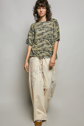 POL Everyday Top in Camo ON ORDER