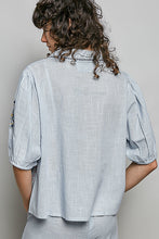 Load image into Gallery viewer, POL Cotton Embroidered Top in Sky Multi
