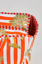 Load image into Gallery viewer, POL Quilted Jumbo Woven Tote in Orange Stripe
