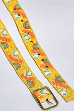 Load image into Gallery viewer, POL Embroidered Fabric Belt in Honey Multi

