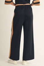 Load image into Gallery viewer, Jodifl Side Contrast Accent Casual Pants in Black
