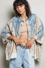 Load image into Gallery viewer, POL Vintage Embroidered Denim Shirt in Denim

