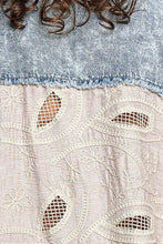 Load image into Gallery viewer, POL Vintage Embroidered Denim Shirt in Denim
