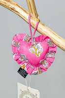 POL Floral Heart Quilted Charm in Fuchsia