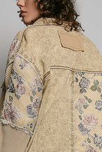 Load image into Gallery viewer, POL French Terry Patchwork Jacket in Dusty Choco
