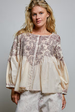 Load image into Gallery viewer, POL Vintage Washed Top with Embroidery Detail in Blush
