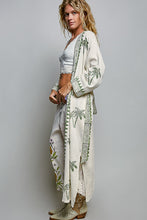 Load image into Gallery viewer, POL Palm Tree Print Maxi Cardigan in Natural
