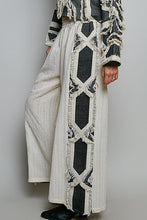 Load image into Gallery viewer, POL Frayed Trim Wide-Leg Woven Pants in Natural Multi
