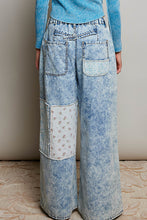 Load image into Gallery viewer, POL Wide Leg Patched Pants in Denim Multi
