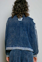 Load image into Gallery viewer, POL Vintage Thermal Cardigan in Indigo
