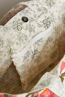 POL Vintage Rose Quilted Tote Bag in Pink Multi