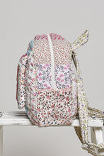 Load image into Gallery viewer, POL Vintage Patchwork Quilted Mini Backpack in Pink/Sage
