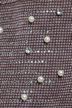 Load image into Gallery viewer, POL Studded Sleeve Washed Thermal Hoodie Top in Coffee Bean
