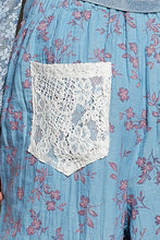 Load image into Gallery viewer, POL Printed Gauze Pants with Lace Details in
