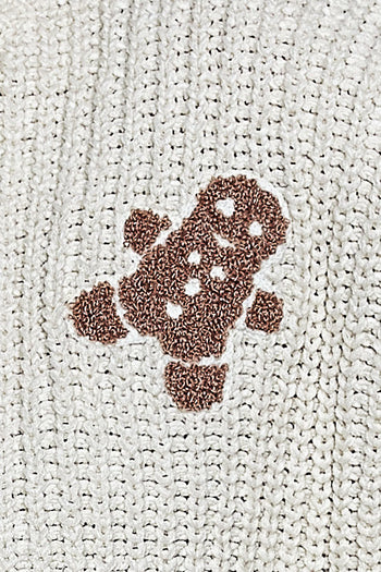 POL Chenille Christmas Sweater in Cream