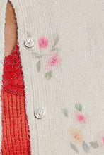 Load image into Gallery viewer, POL Floral Print Button Front Knit Cardigan in Cream
