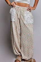 Load image into Gallery viewer, POL Knit Floral and Lace Detailed Joggers in Floral Multi
