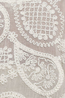 POL Sheer Crochet Lace Blouse in Cream