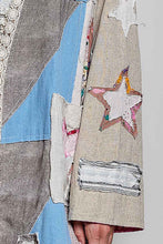 Load image into Gallery viewer, POL Mixed Patchwork Lace Trim Maxi Cardigan in Sand Multi
