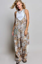Load image into Gallery viewer, POL Vintage Patchwork Overalls in Ash Grey/Floral
