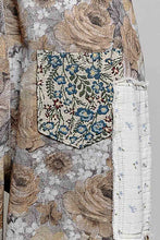 Load image into Gallery viewer, POL Vintage Patchwork Overalls in Ash Grey/Floral
