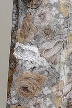 Load image into Gallery viewer, POL Vintage Patchwork Overalls in Ash Grey/Floral
