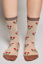 Load image into Gallery viewer, POL Mixed Print Colorblock Crew Socks
