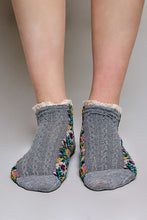 Load image into Gallery viewer, POL Floral Embroidered Lace Trim Crew Socks
