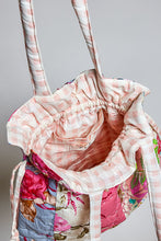Load image into Gallery viewer, POL Floral Quilted Drawstring Shoulder Bag in Pink Multi
