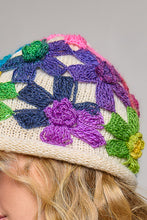 Load image into Gallery viewer, POL Mixed Color Yarn Flower Bucket Hat in Cream
