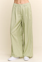 Load image into Gallery viewer, J.nna Striped Relax Fit Slacks in Pistachio
