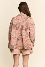 Load image into Gallery viewer, J.nna Floral Print Jacket in Pink Denim
