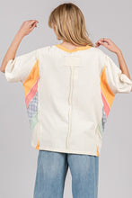 Load image into Gallery viewer, Sage+Fig Sunset Colorblock OVERSIZED Top in Cream

