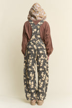 Load image into Gallery viewer, J.nna Floral Print Overalls in Floral Charcoal
