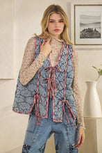 Load image into Gallery viewer, Oli &amp; Hali Mineral Washed Quilted Puff Vest in Blue
