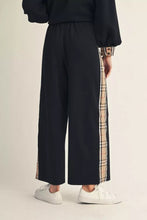 Load image into Gallery viewer, Jodifl Pants with Plaid Accents in Black
