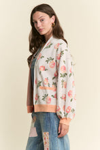 Load image into Gallery viewer, J.nna Knit Rose Pattern Cardigan in Apricot
