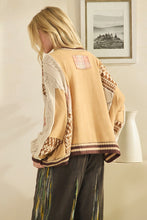 Load image into Gallery viewer, Oli &amp; Hali Terry Knit Top with Mix n Match Patches in Coffee
