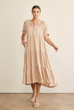 Load image into Gallery viewer, In February Flowy Tiered Maxi Dress in Latte Dress In February   
