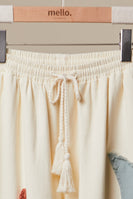 mello. Sun and Moon Patched Wide Leg Pants in Ivory